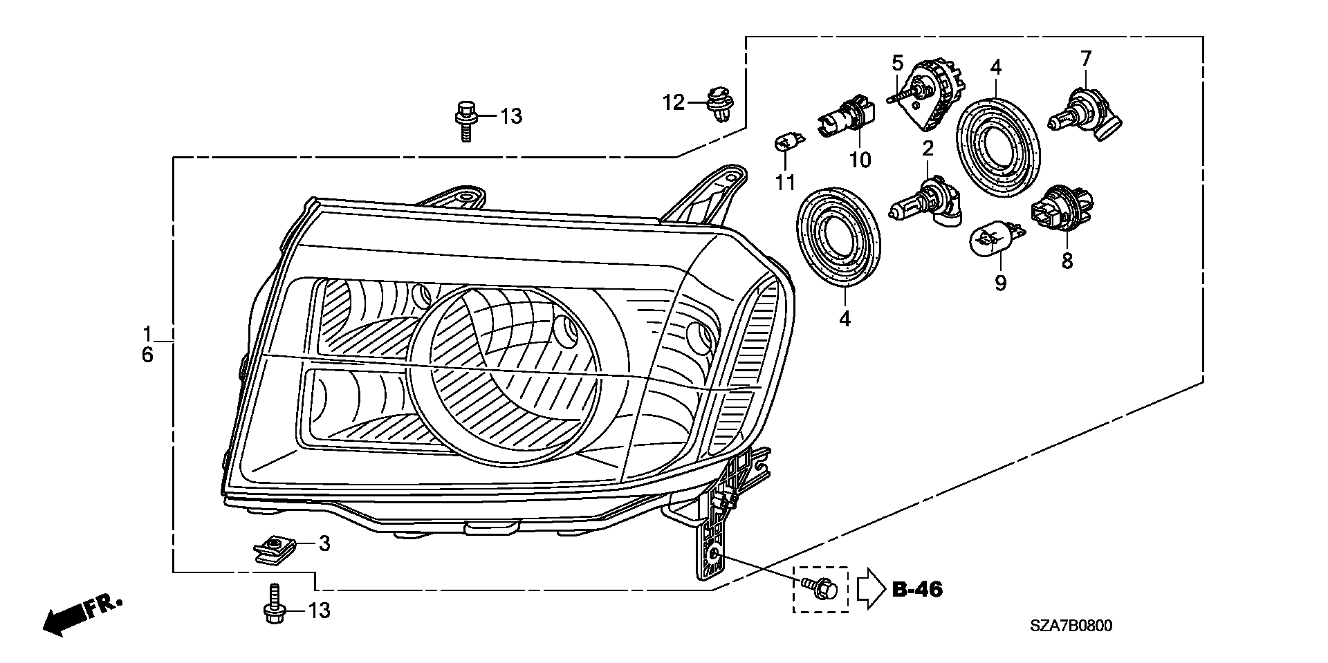 Honda 33303SCK003 - Kvēlspuldze, Pagriezienu signāla lukturis adetalas.lv