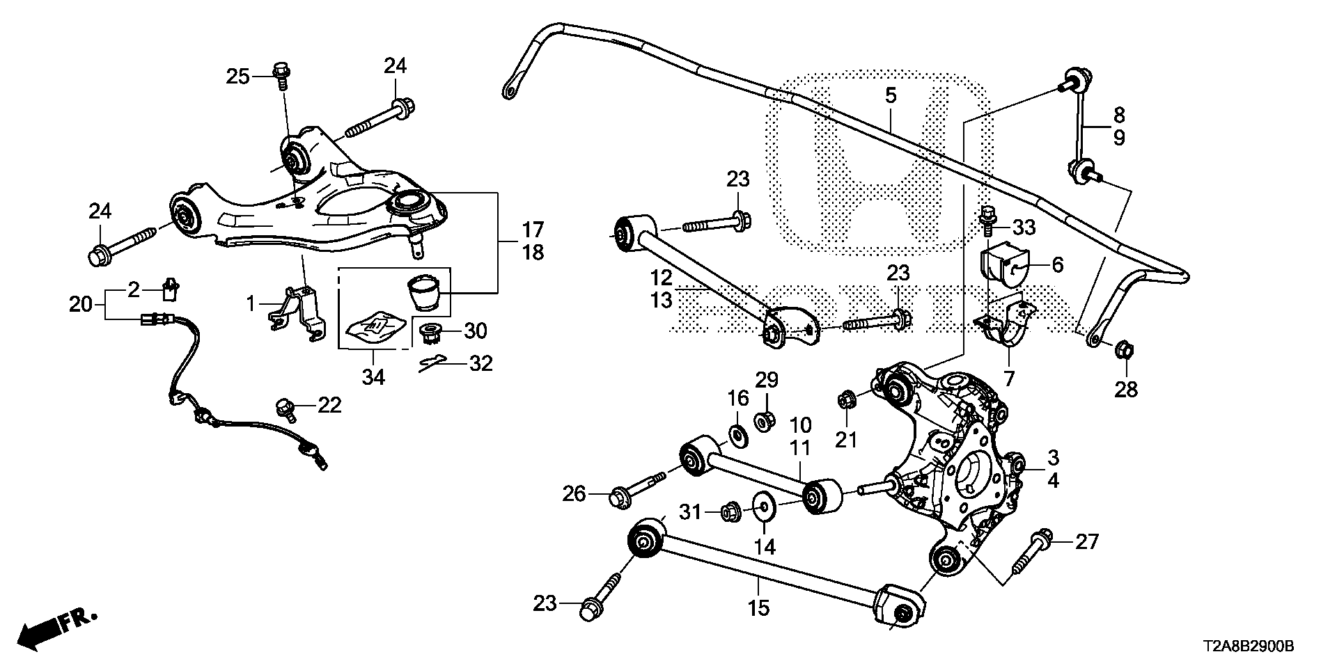 ACURA 52320TA0A01 - Stiepnis / Atsaite, Stabilizators adetalas.lv