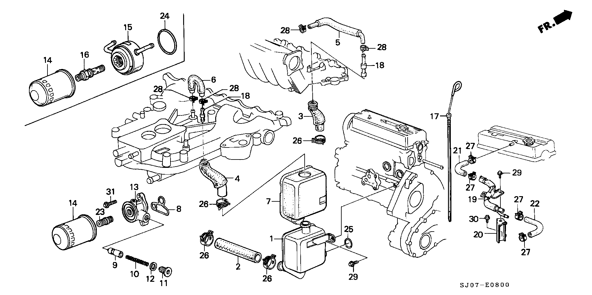 Honda 15400-PH1-004 - Eļļas filtrs adetalas.lv