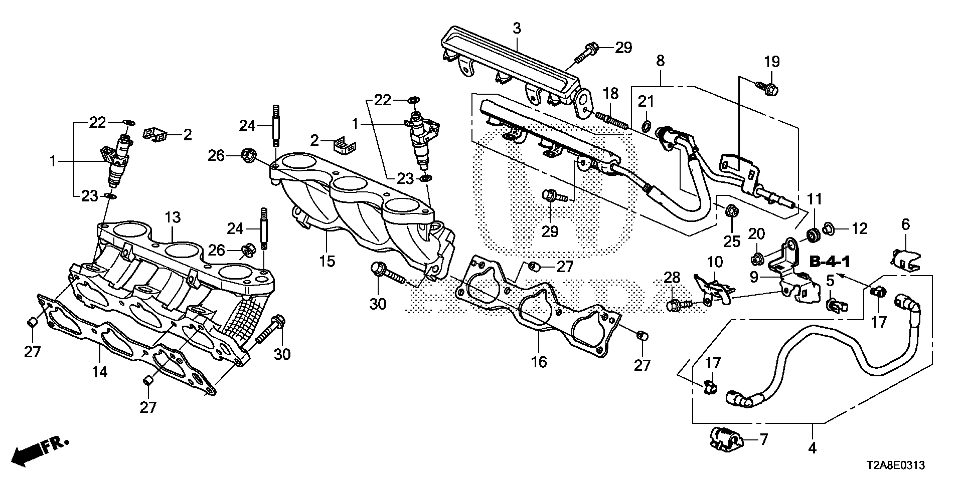 Honda 17055-RYE-A01 - Blīve, Ieplūdes kolektors adetalas.lv