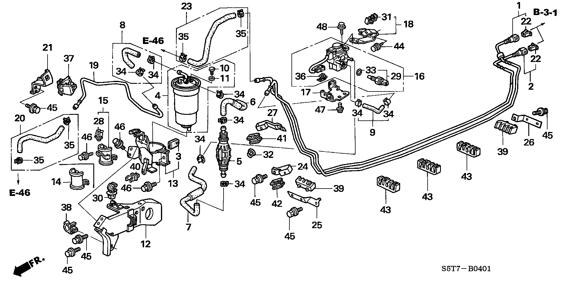 Honda 16901-S6F-E01 - Degvielas filtrs adetalas.lv