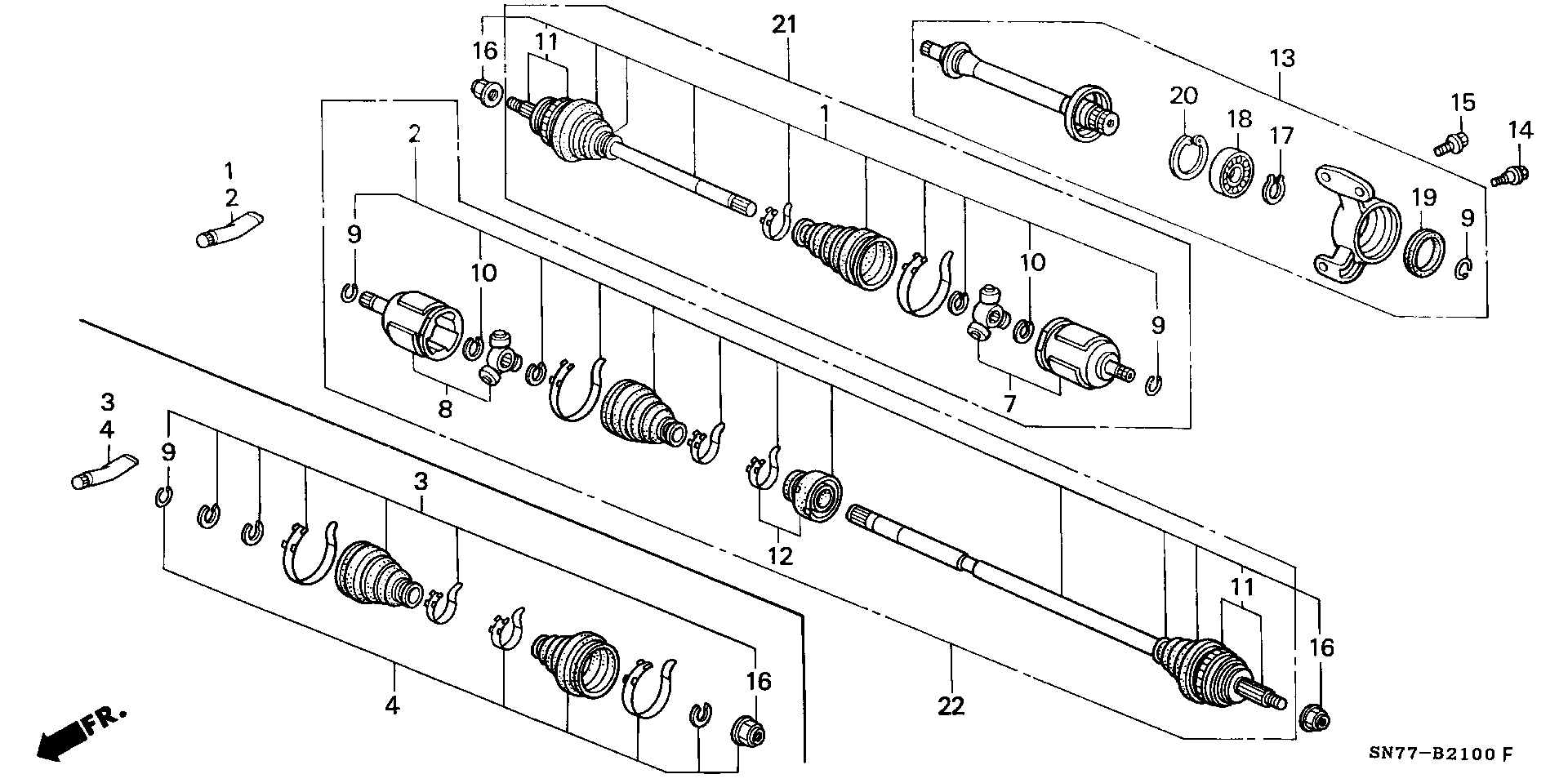 Honda 44018-SN7-010 - Putekļusargs, Piedziņas vārpsta adetalas.lv