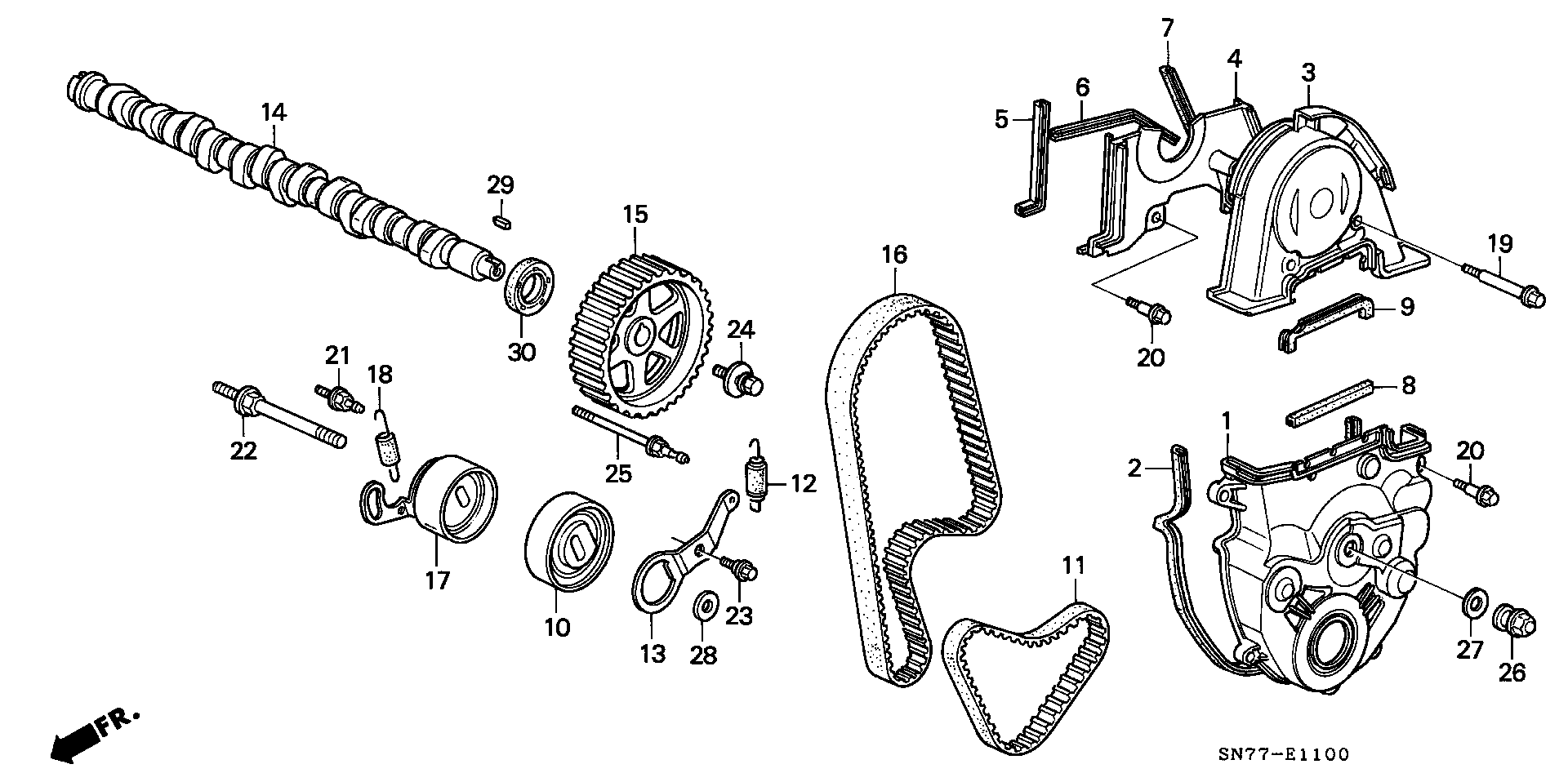 Honda 14400-P45-G01 - Zobsiksna adetalas.lv