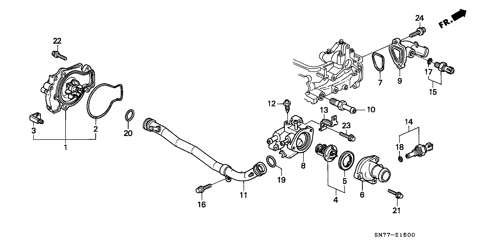 Hyundai 19200-P0A-003 - Ūdenssūknis adetalas.lv