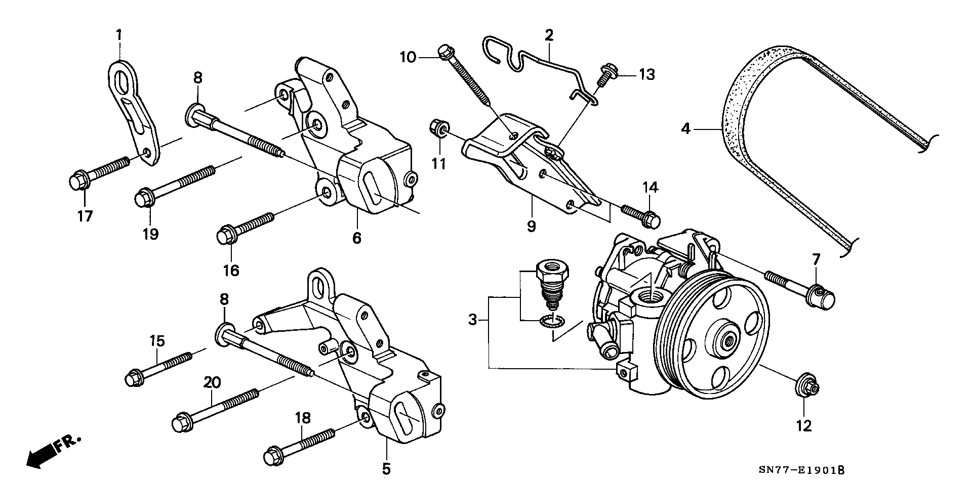 Honda 56992-P44-G03 - Ķīļrievu siksna adetalas.lv