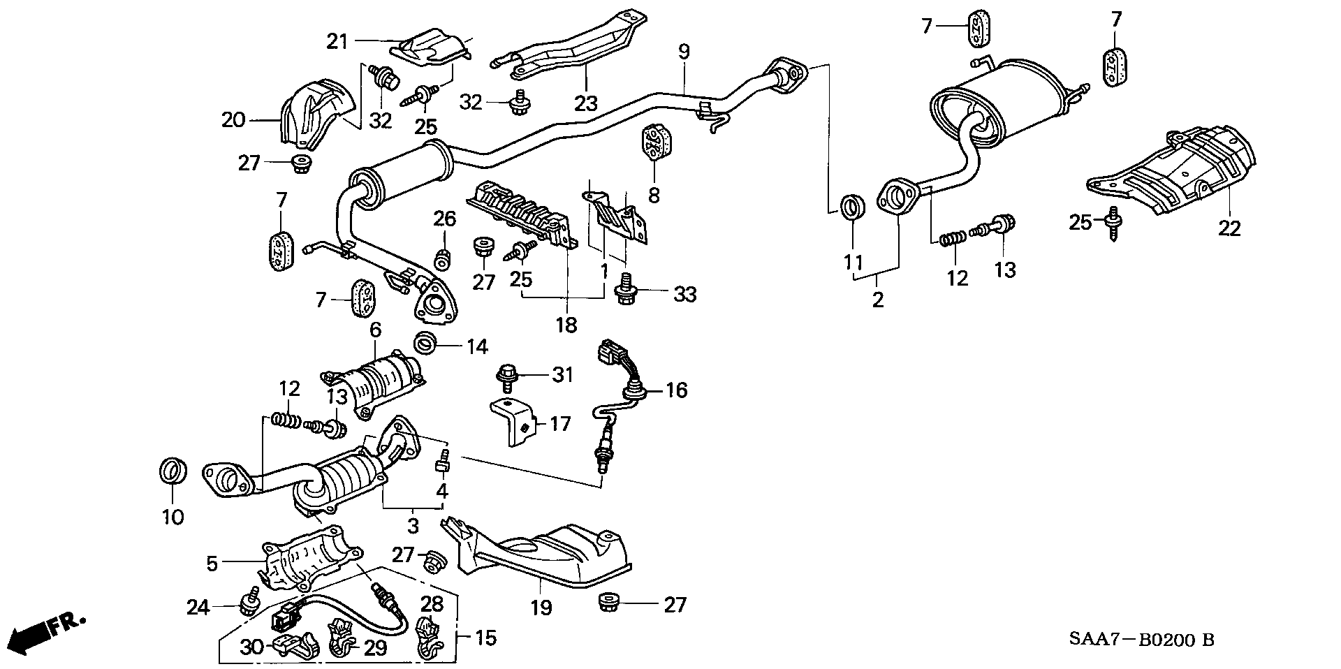 Honda 18229-SAA-J01 - Blīvgredzens, Izplūdes caurule adetalas.lv