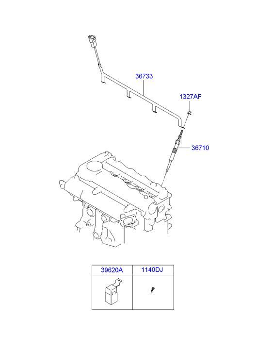 Hyundai 367102A700 - Kvēlsvece adetalas.lv