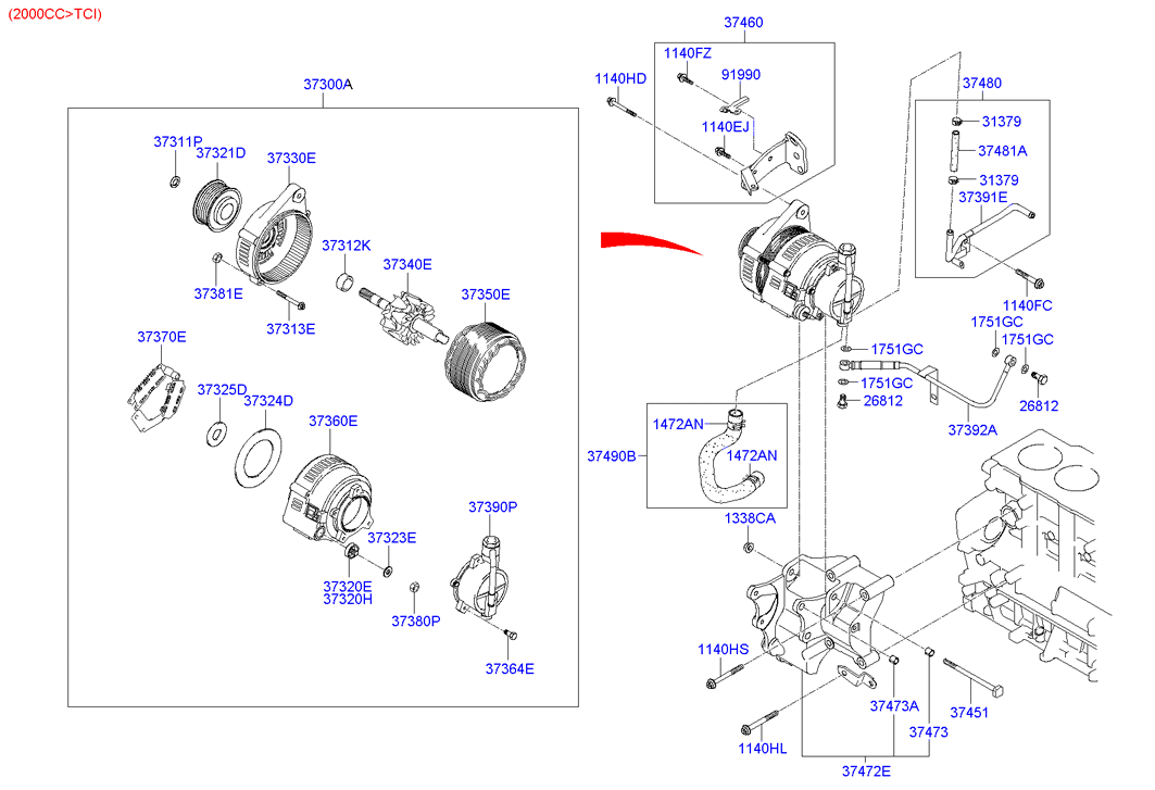 Hyundai 37300-22650 - Ģenerators adetalas.lv