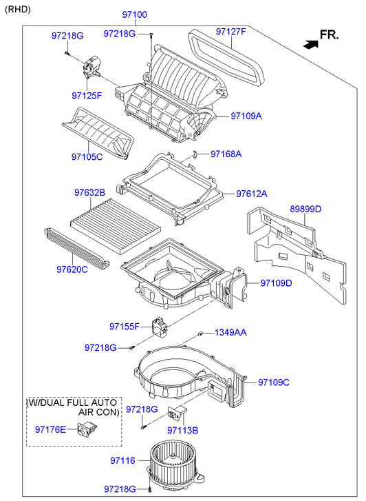 KIA 97133-2W000 - Filtrs, Salona telpas gaiss adetalas.lv