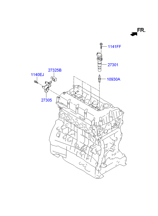 Hyundai 18845 11160 - Aizdedzes svece adetalas.lv