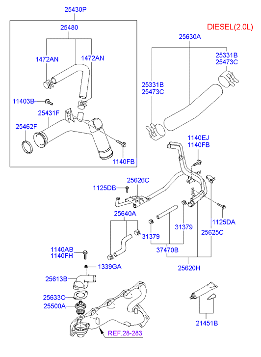 KIA 25500-38001 - Termostats, Dzesēšanas šķidrums adetalas.lv