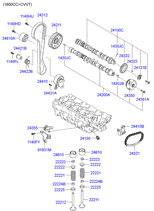 Hyundai 24810-26010 - Parazīt / Vadrullītis, Zobsiksna adetalas.lv