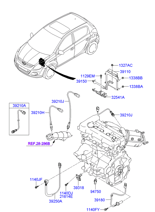 KIA 392102B040 - Lambda zonde adetalas.lv