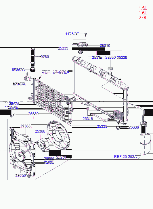 Hyundai 253302D090 - Vāciņš, Radiators adetalas.lv