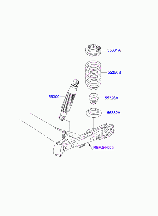 KIA 55300-4L001 - Amortizators adetalas.lv