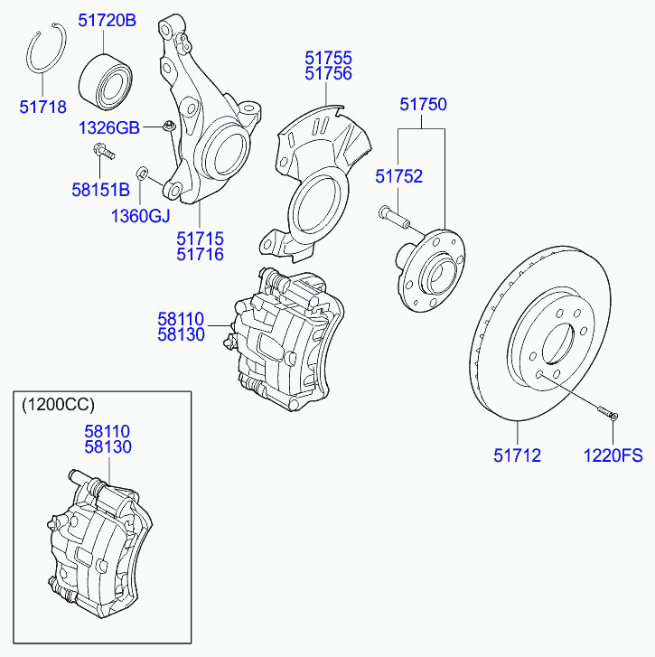 LEXUS 5172002000 - Riteņa rumbas gultņa komplekts adetalas.lv