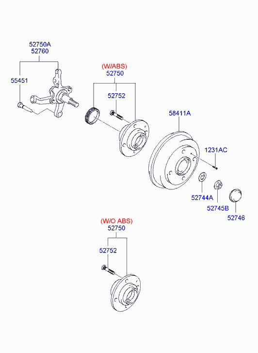 Buessing 52710-25101 - Riteņa rumbas gultņa komplekts adetalas.lv