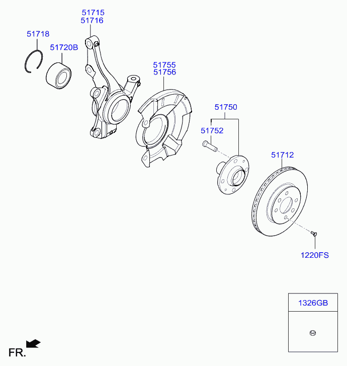 KIA 51712 C8000 - Bremžu diski adetalas.lv