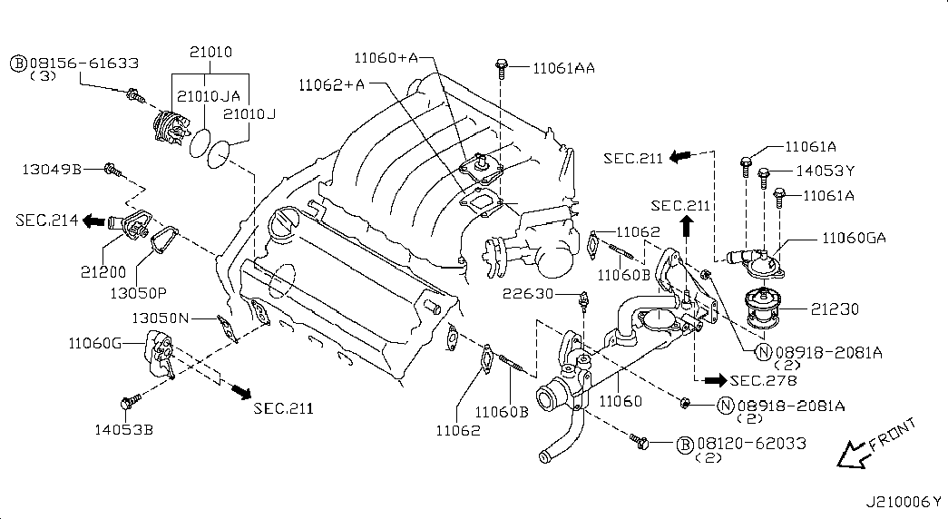 NISSAN 13050-31U05 - Blīve, Dzesēšanas šķidruma caurule adetalas.lv