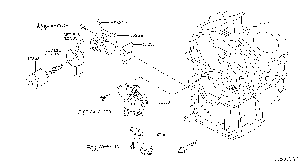 Nissan (Dongfeng) 15208-65F00 - Eļļas filtrs adetalas.lv