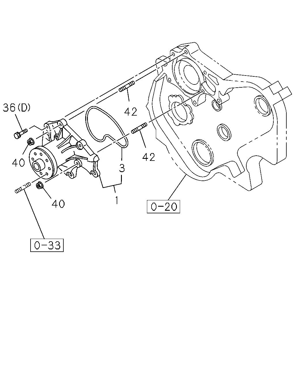 ISUZU 8-97105-012-3 - Ūdenssūknis adetalas.lv