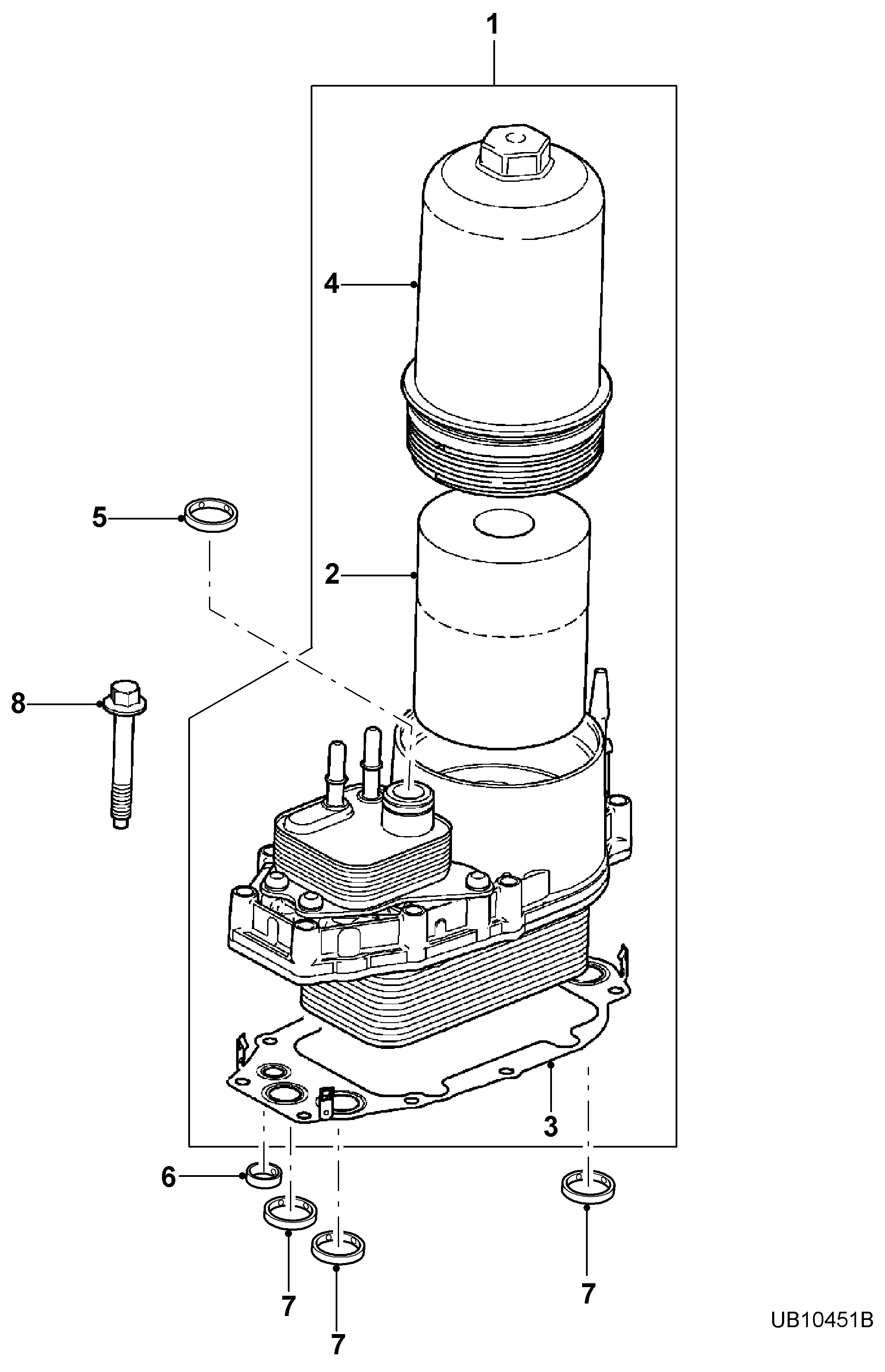 Jaguar JDE 8751 - Eļļas filtrs adetalas.lv