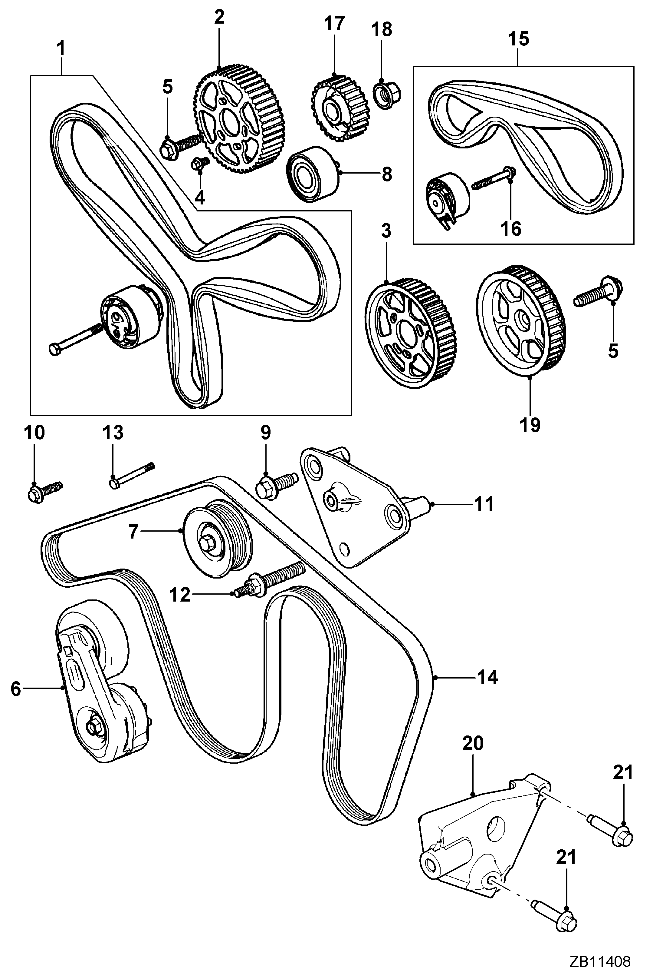 Jaguar C2S44882 - Hexagonal head flanged bolt adetalas.lv