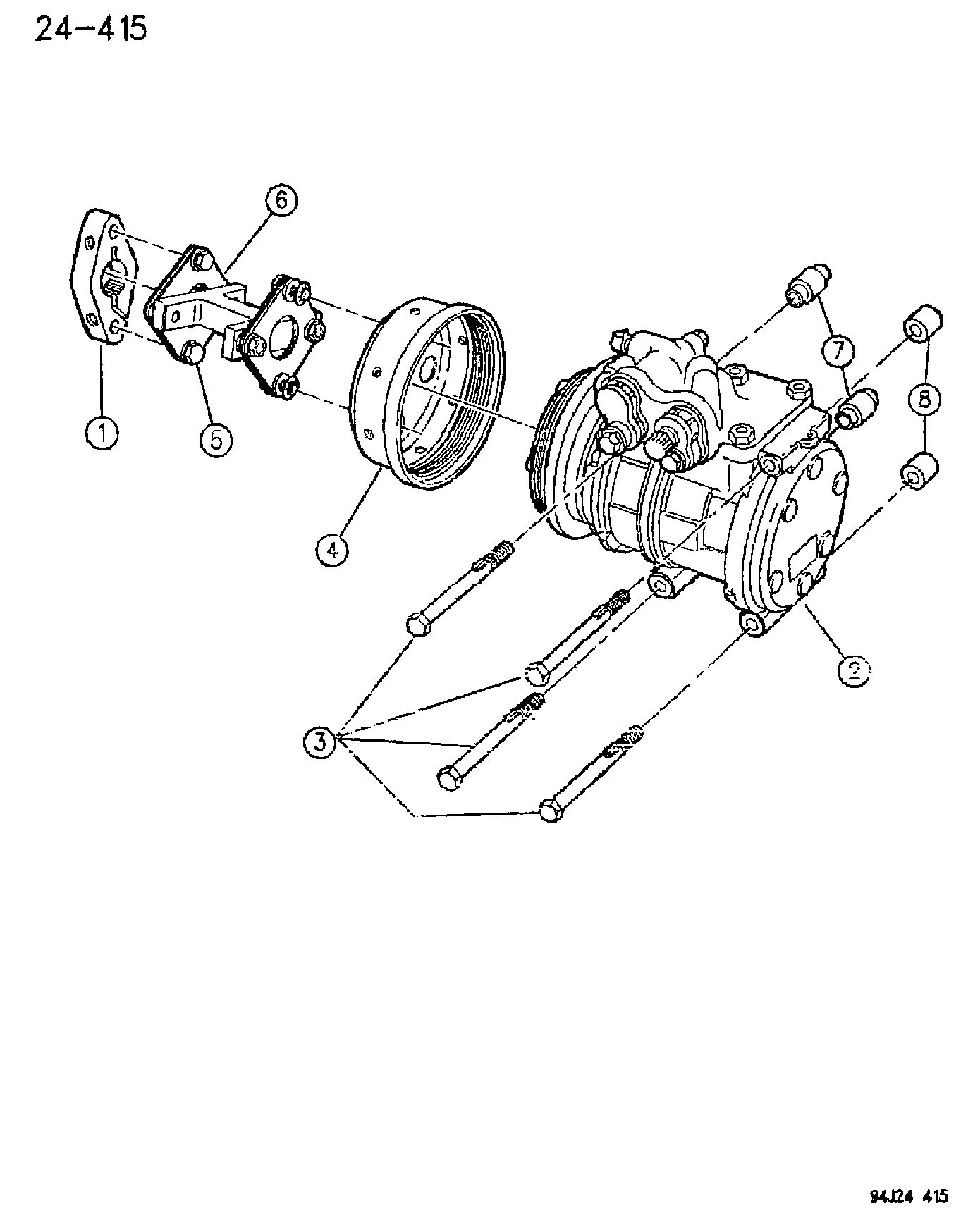 FIAT 5503 6412 - Kompresors, Gaisa kond. sistēma adetalas.lv