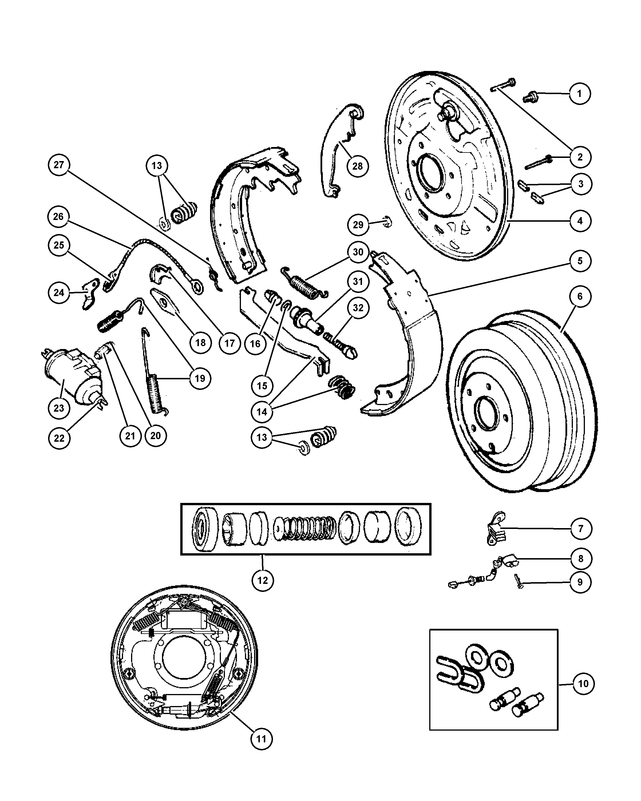 Chrysler 5019 536AA - Bremžu loku komplekts adetalas.lv