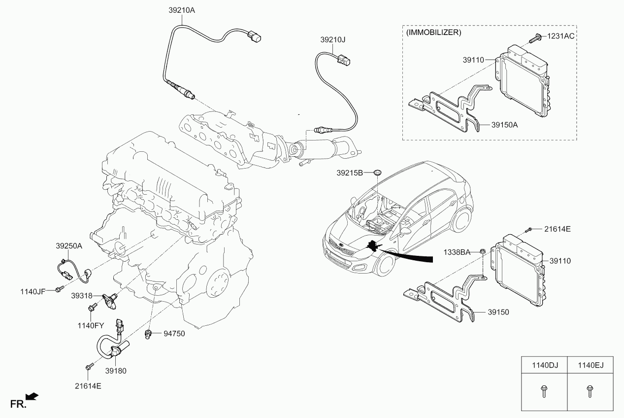 Hyundai 39210 2B310 - Lambda zonde adetalas.lv