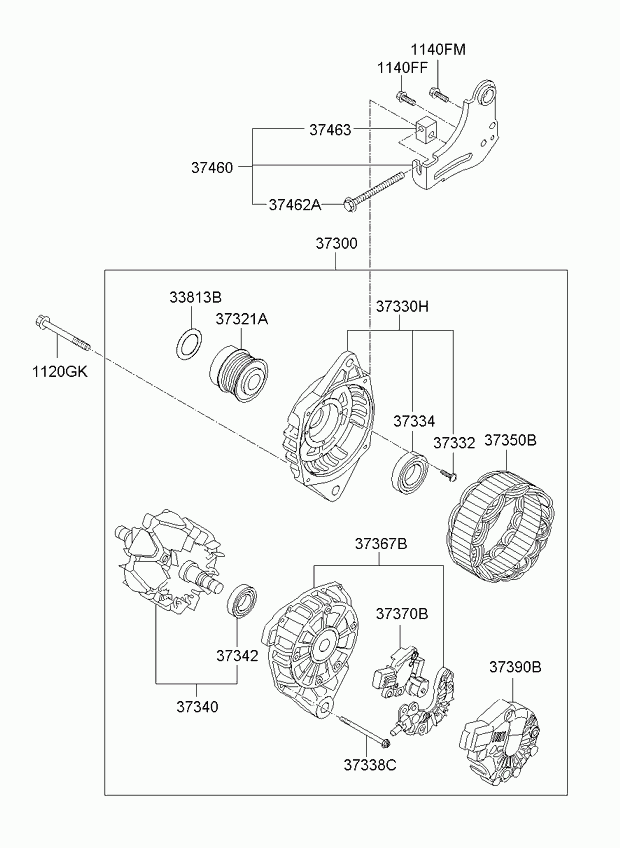 Hyundai 37300-2B710 - Ģenerators adetalas.lv