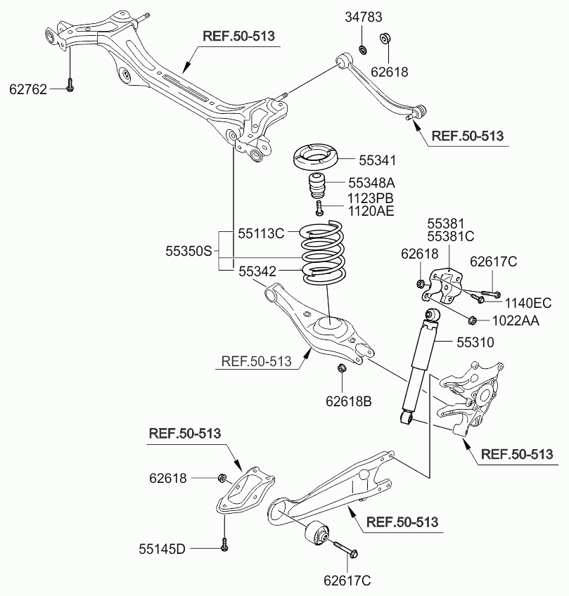 KIA 55348-4D000 - Gājiena ierobežotājs, Atsperojums adetalas.lv