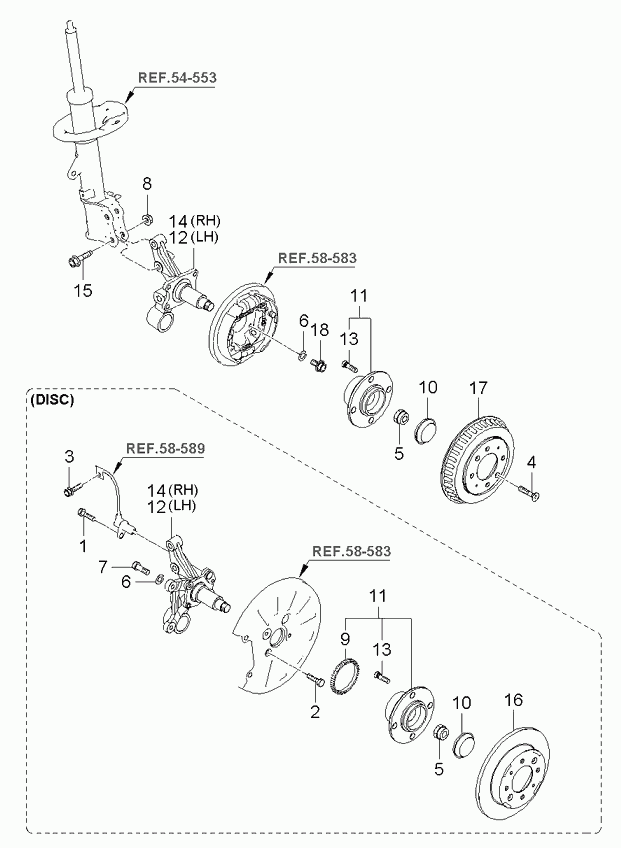 KIA 527102D215 - Riteņa rumbas gultņa komplekts adetalas.lv