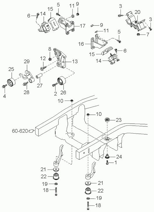 Hyundai 24450-38011 - Spriegotājrullītis, Gāzu sadales mehānisma piedziņas siksna adetalas.lv