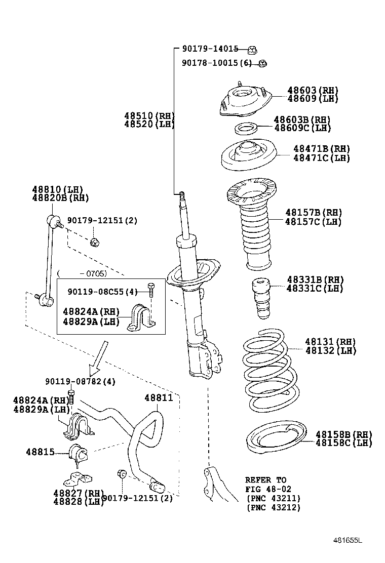 TOYOTA 48510-49455 - Amortizators adetalas.lv