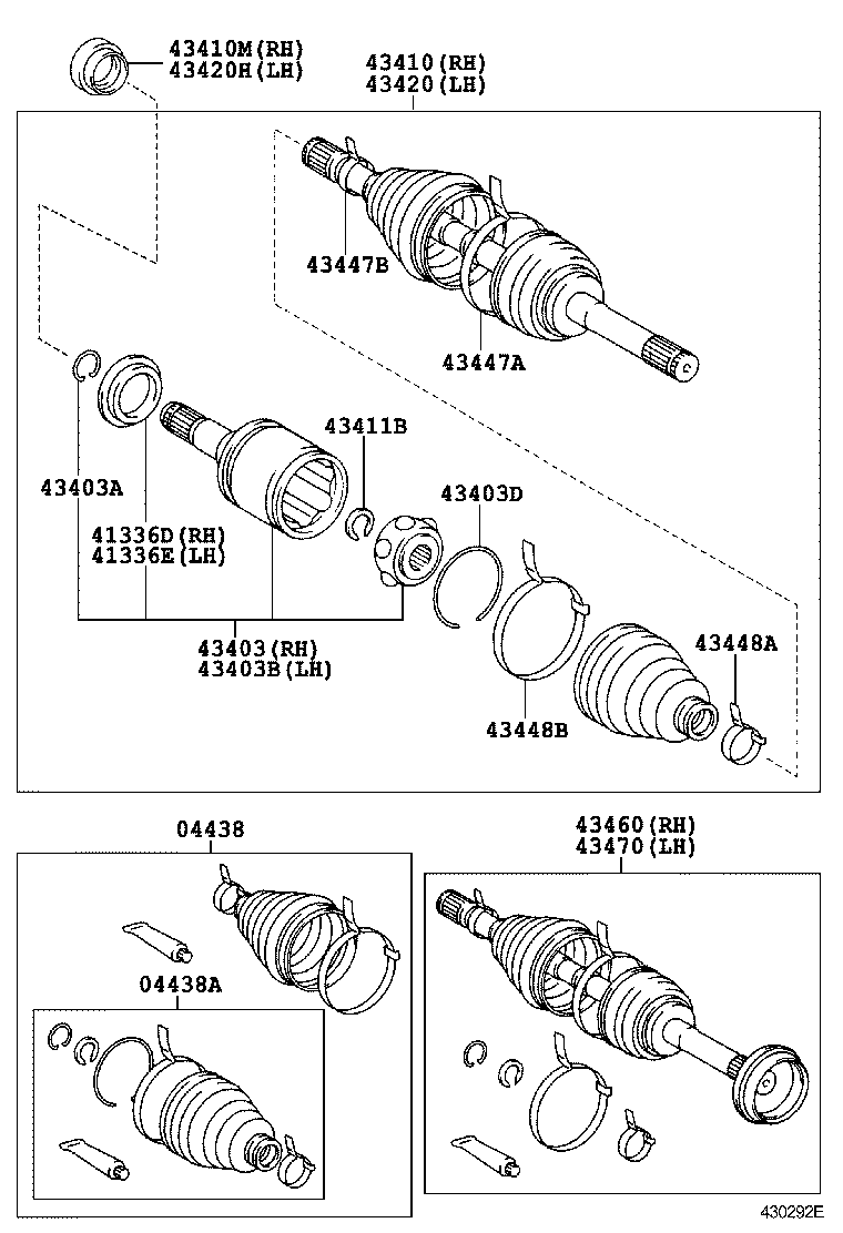 TOYOTA 04438-60021* - Putekļusargs, Piedziņas vārpsta adetalas.lv