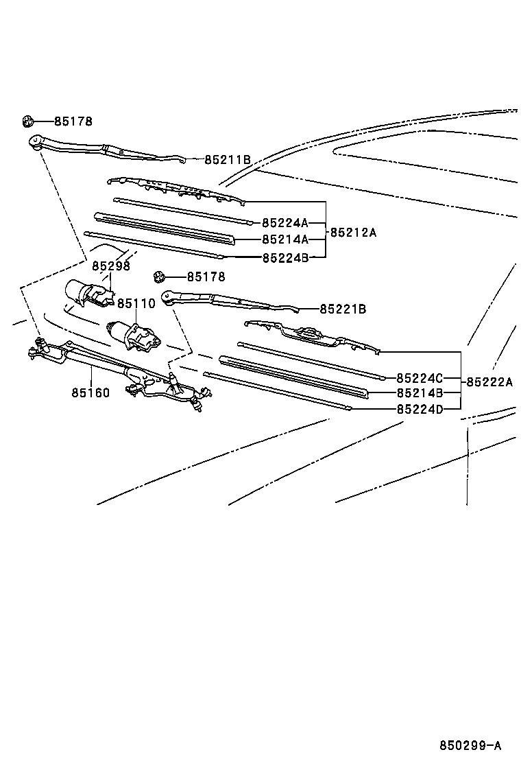 LEXUS 85222-30520 - Stikla tīrītāja slotiņa adetalas.lv