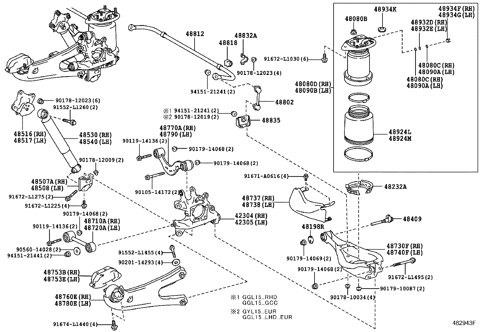 TOYOTA 48710-48080 - Neatkarīgās balstiekārtas svira, Riteņa piekare adetalas.lv