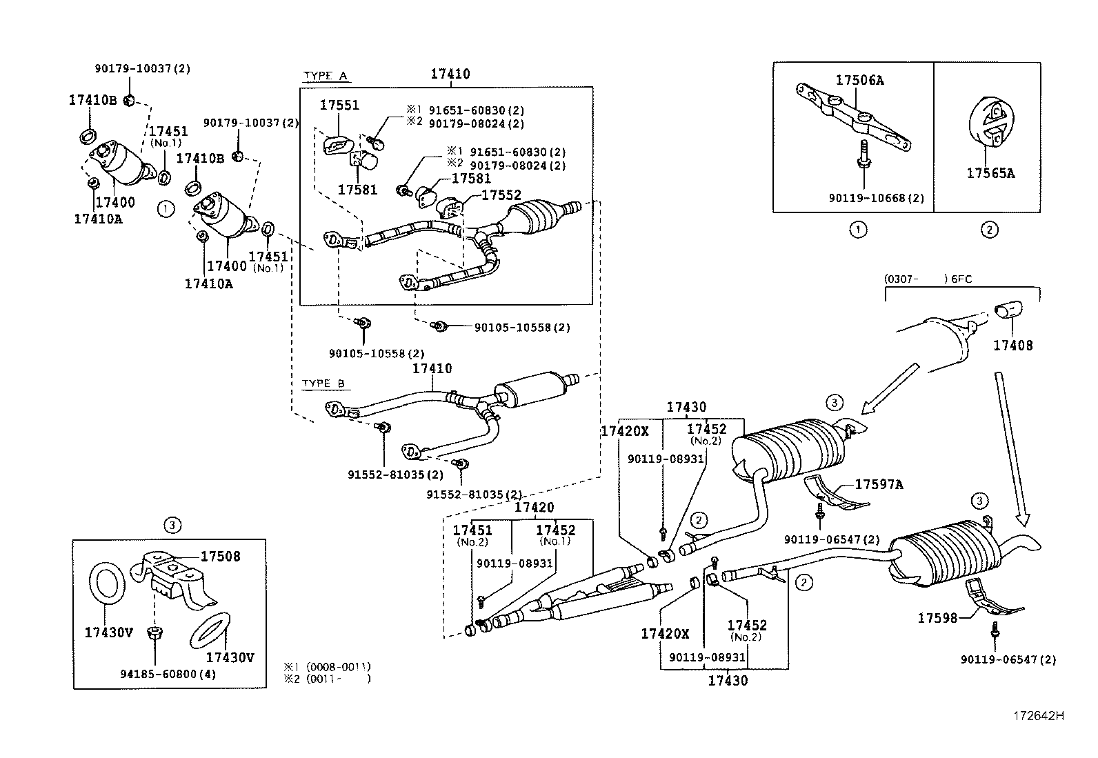 Mitsubishi 9030136001 - Kronšteins, Trokšņa slāpētājs adetalas.lv