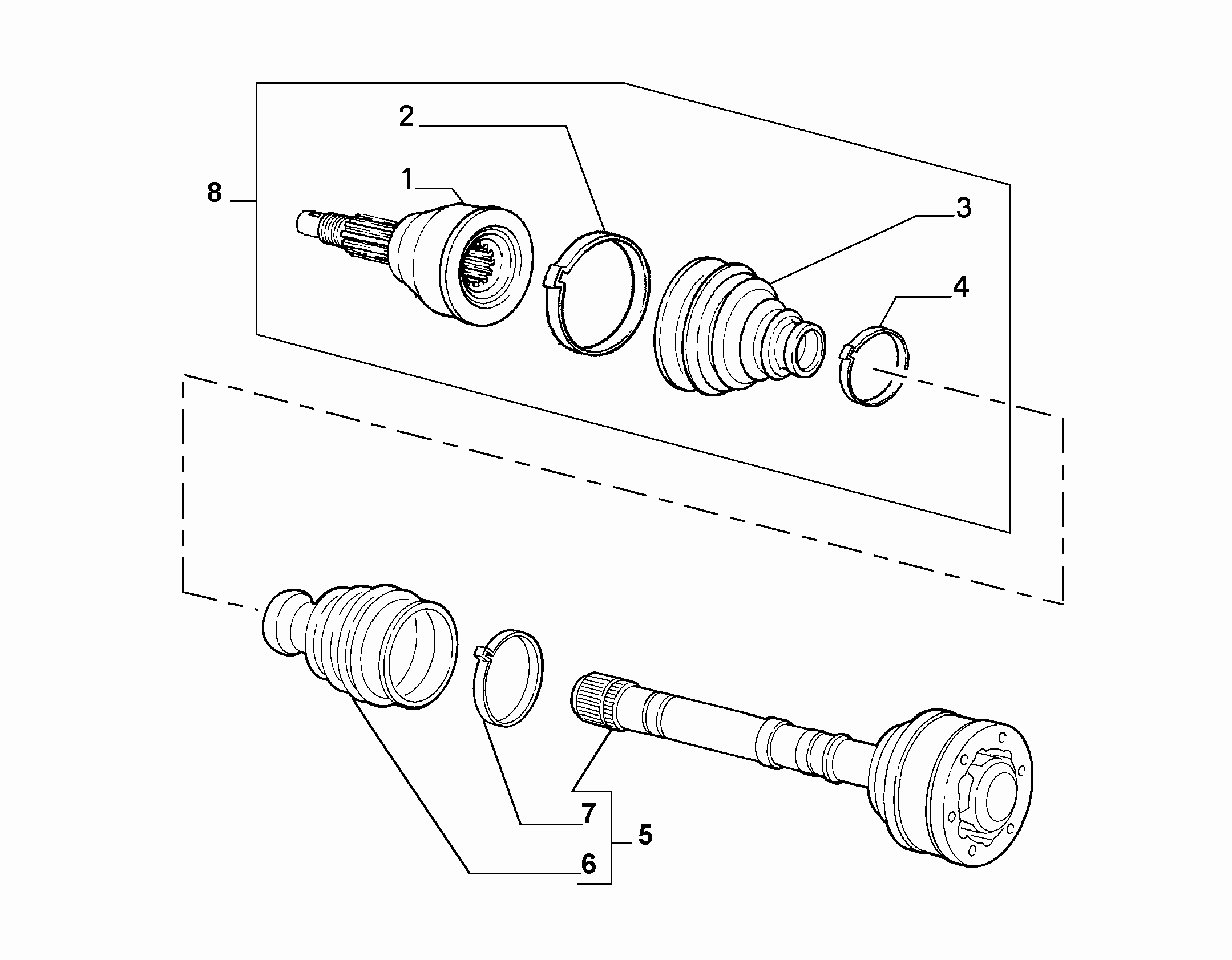 FIAT 46307462 - Putekļusargs, Piedziņas vārpsta adetalas.lv