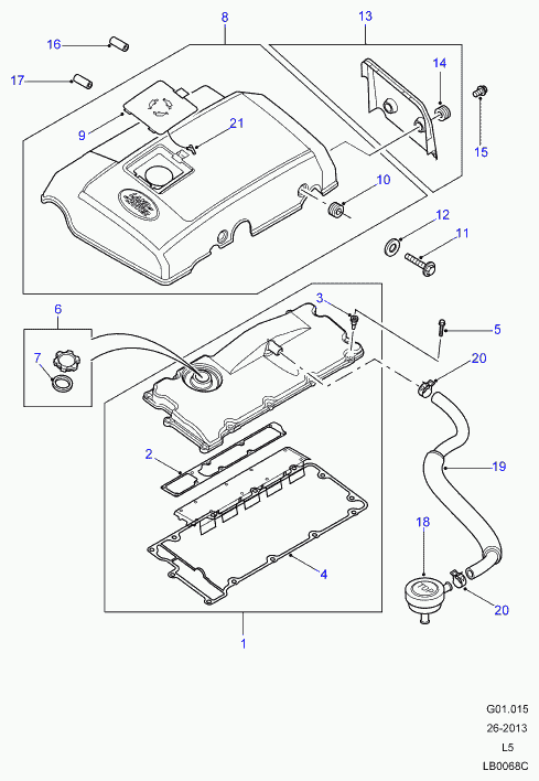 Land Rover ERR7094 - Blīve, Motora bloka galvas vāks adetalas.lv