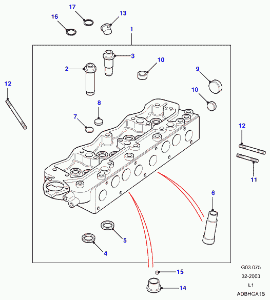 Land Rover ERR1510 - Blīvju komplekts, Vārsta kāts adetalas.lv