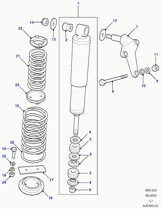 Land Rover STC291 - Amortizators adetalas.lv