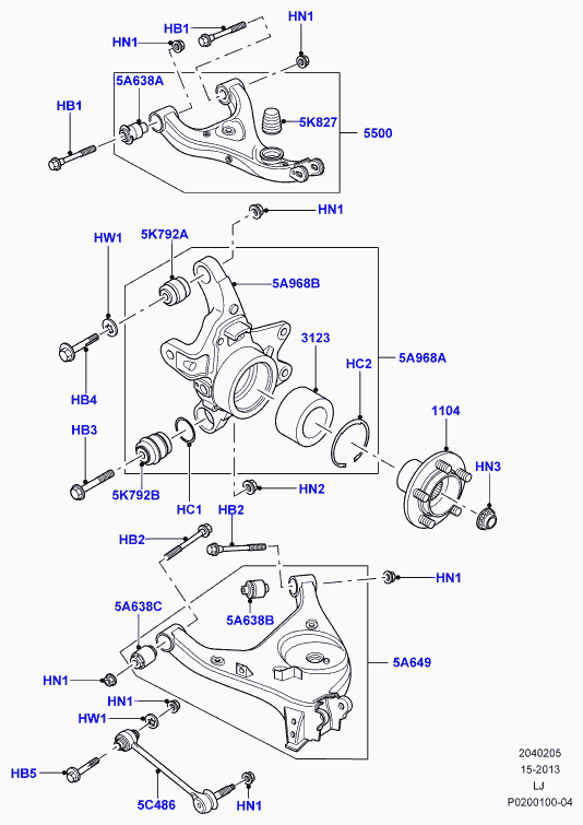 Land Rover RHF000260 - Piekare, Šķērssvira adetalas.lv