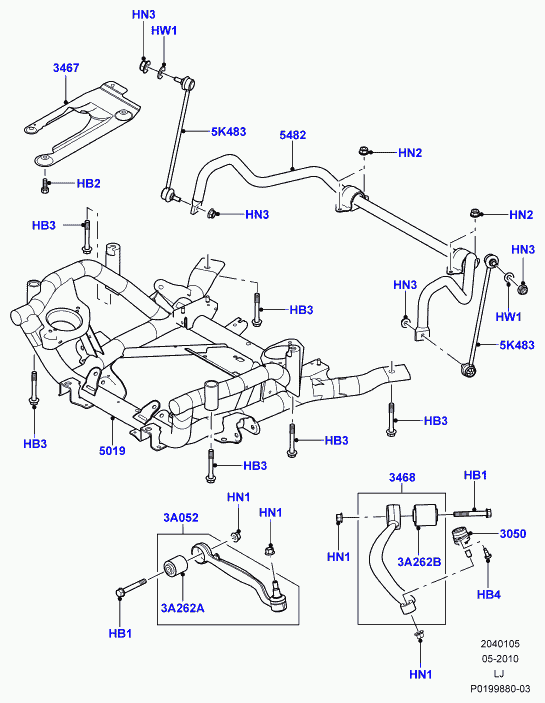 Rover RBJ500920 - Arm - Front Suspension, Lower adetalas.lv