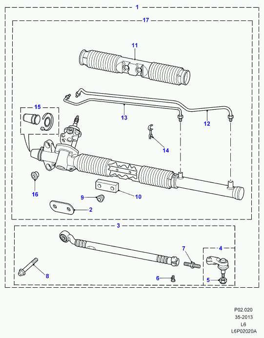 Land Rover QFK 100082* - Stūres šķērsstiepnis adetalas.lv