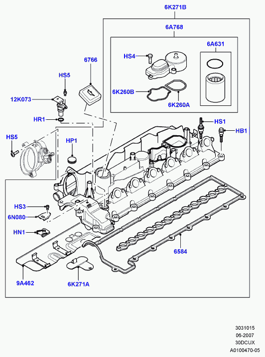 Land Rover LLJ500010 - Eļļas atdalītājs, Kartera ventilācija adetalas.lv