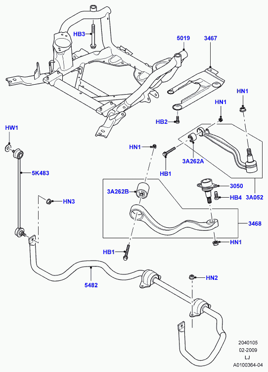 Land Rover RBK000012* - Balst / Virzošais šarnīrs adetalas.lv