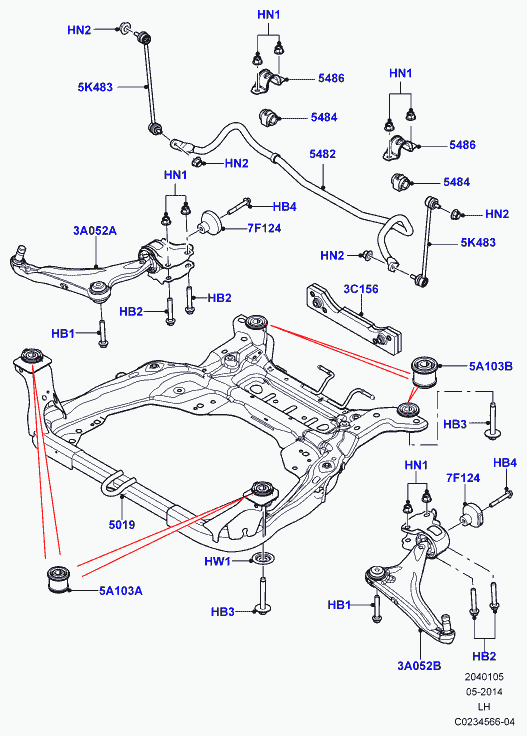 Land Rover LR030743 - Bukse, Stabilizators adetalas.lv