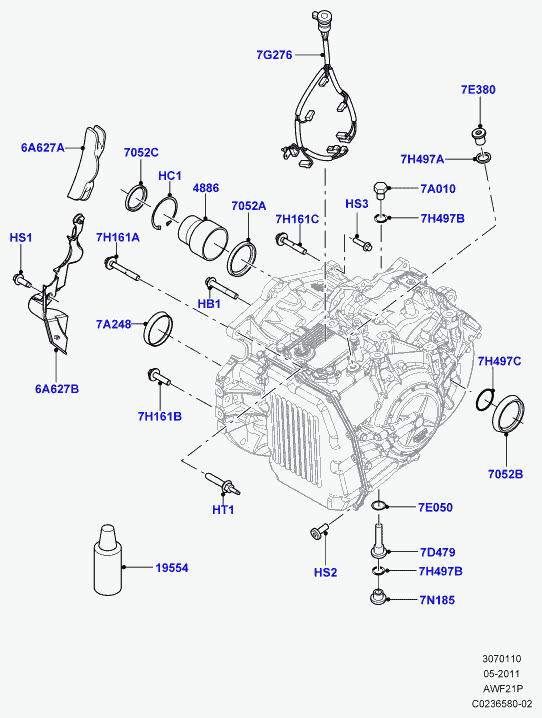 Land Rover LR000881 - Vārpstas blīvgredzens, Diferenciālis adetalas.lv